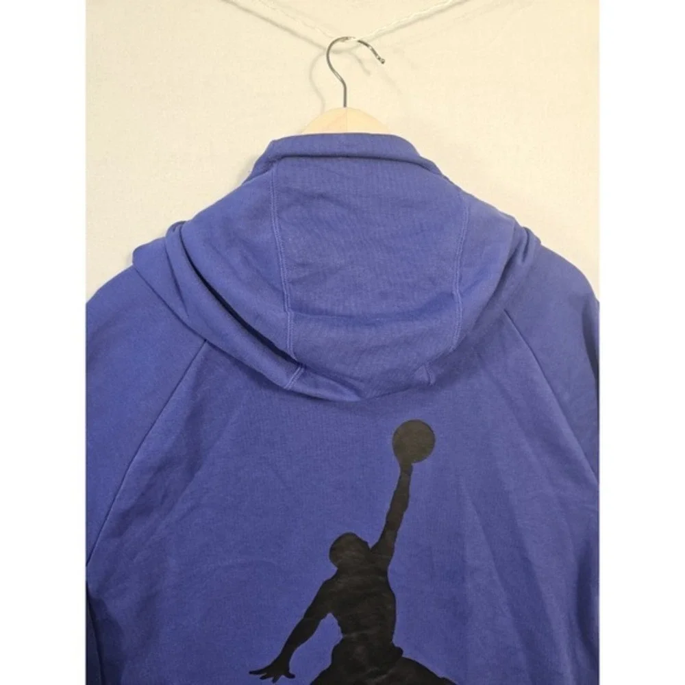 NIKE JORDAN 23 ALPHA MEN'S DRI FIT HOODIE LONG SLEEVE‎ SWEATER LARGE PURPLE K031